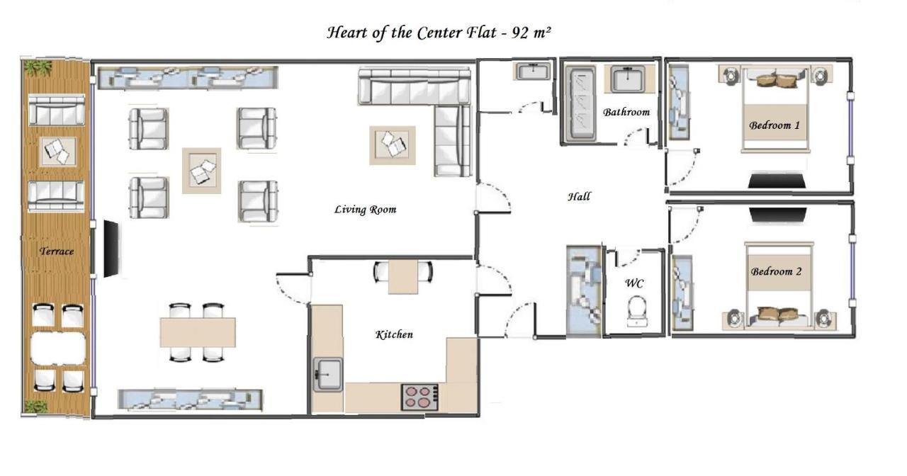 Heart Of Nice- Modern Elegant 2Br Flat Big Terrace Esterno foto